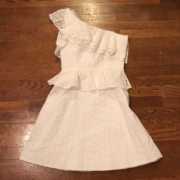NWT Lilly Pulitzer Josey Dress Eyelet One Shoulder - Picture 4 of 8